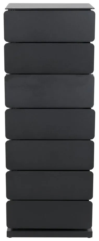 Comodă neagră din metal 37x99x26 cm Joey – Spinder Design