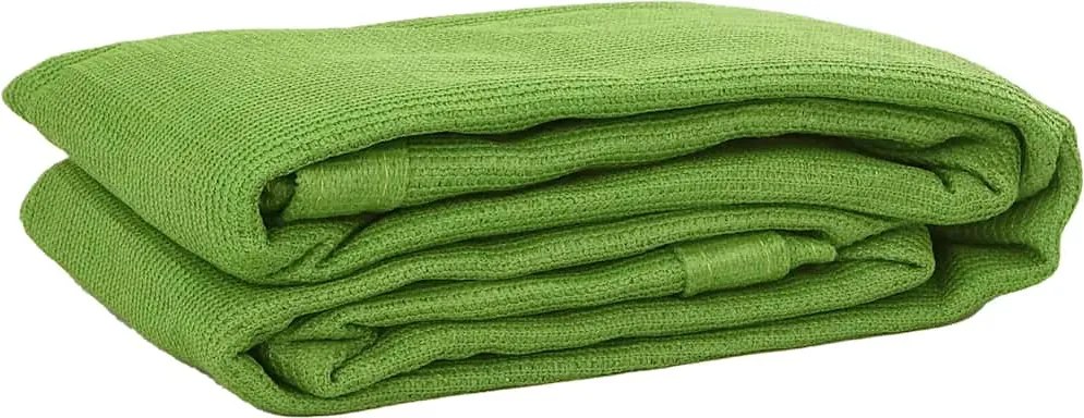 vidaXL Covor pentru cort, verde deschis, 200x200 cm, HDPE