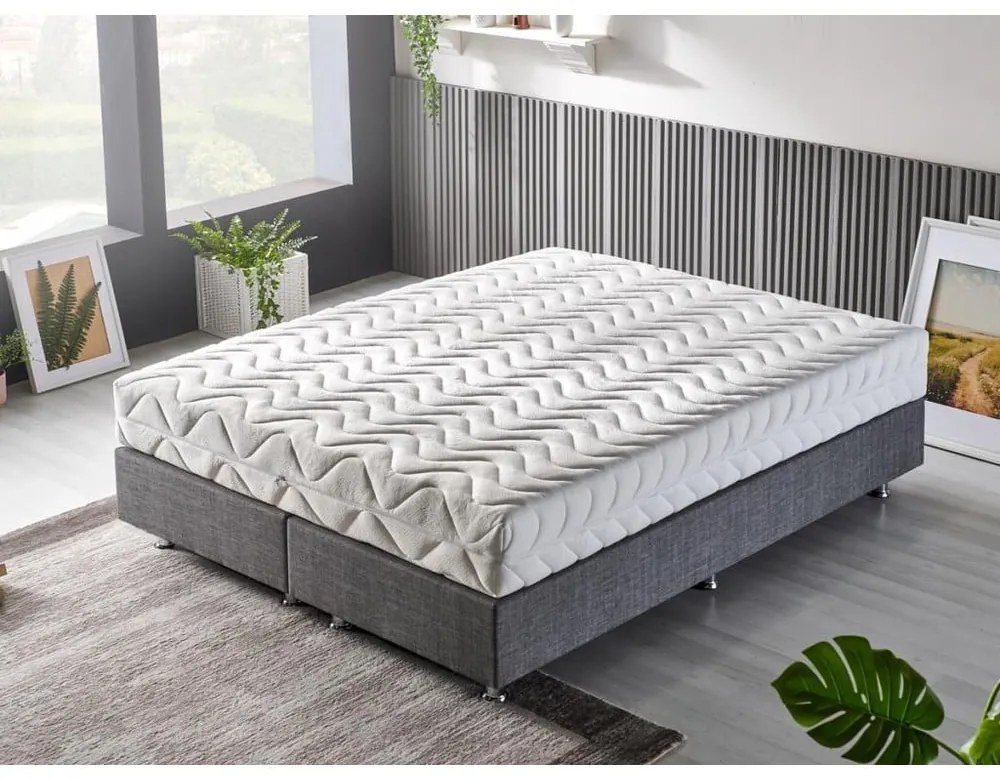 Saltea mediu-fermă/moale cu arcuri reversibilă 140x190 cm Niron – Kalune Design