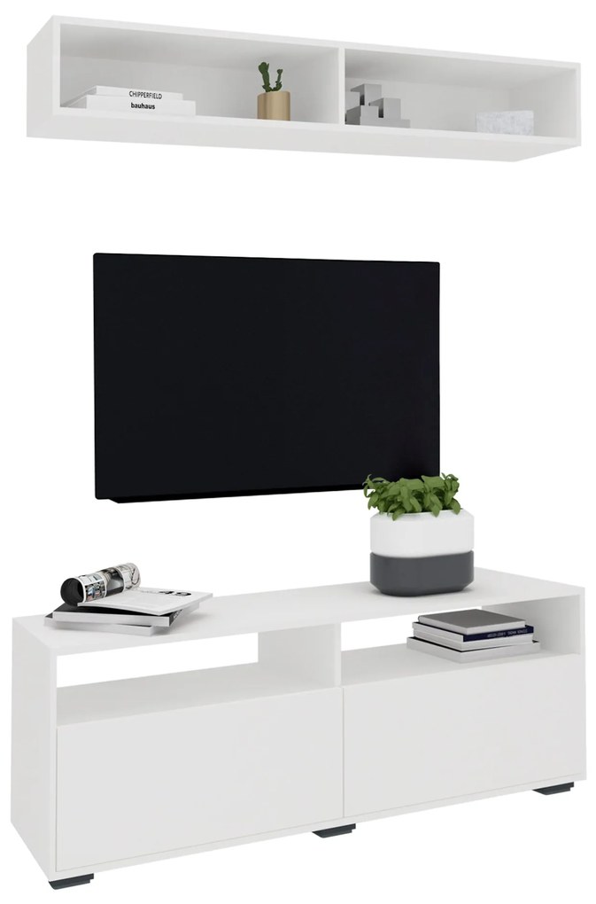 Living Obu, Alb, L 140 cm