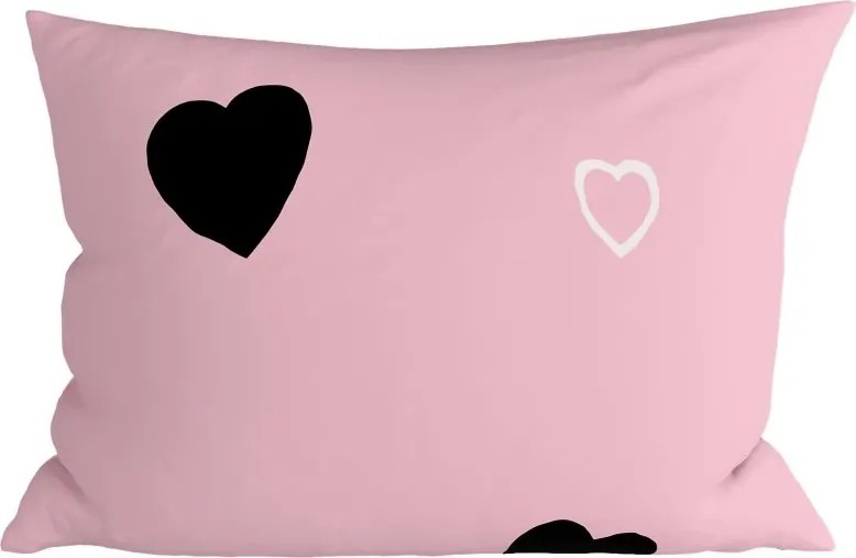 Fata de perna din polybumbac CORAZON POLY 70x90 cm, roz