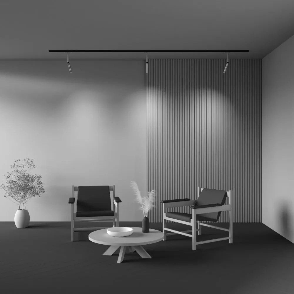Spot LED, accesoriu pentru sinele monofazate Unity, Dual negru/alama