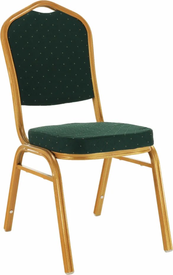 Scaun stivuitor,  verde / vopsea aurie, ZINA 3 NOU