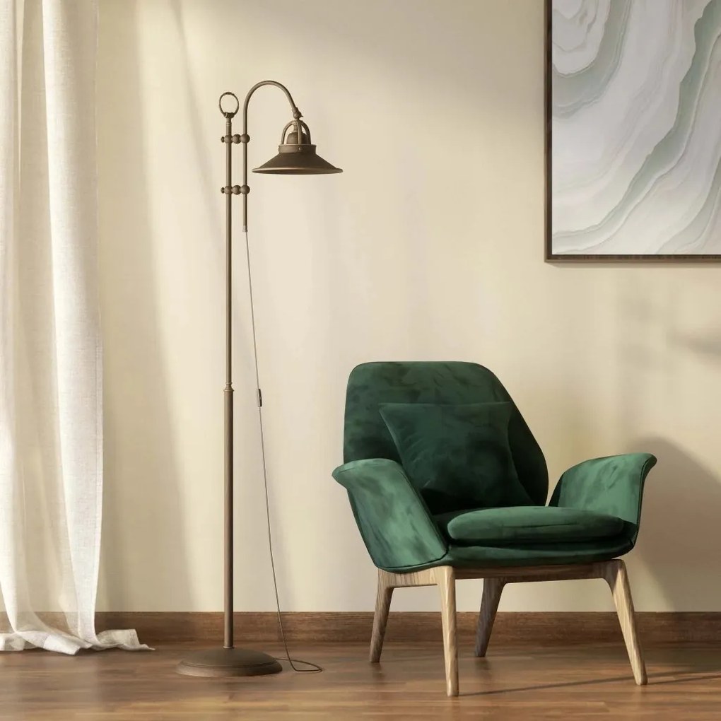 Lampa de podea stil industrial din alama personalizabila Alice