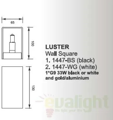 Aplica de perete Luster 1447-WG Zuma Line