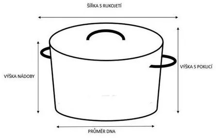 Cratiță din inox Kitchisimo cu capac Chef, 5 l, 24 cm