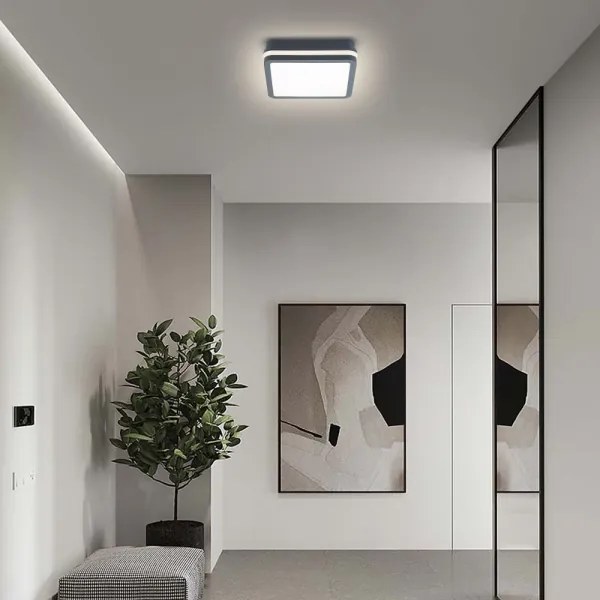Brilagi - Corp de iluminat LED de exterior cu senzor BENE, 18W, 230V, 22x22 cm, IP54