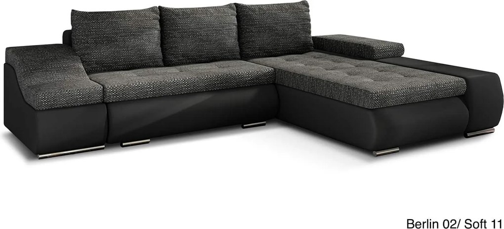 Colțar lemn masiv Extensibil Opal Depozitare 296x200cm Personalizabil