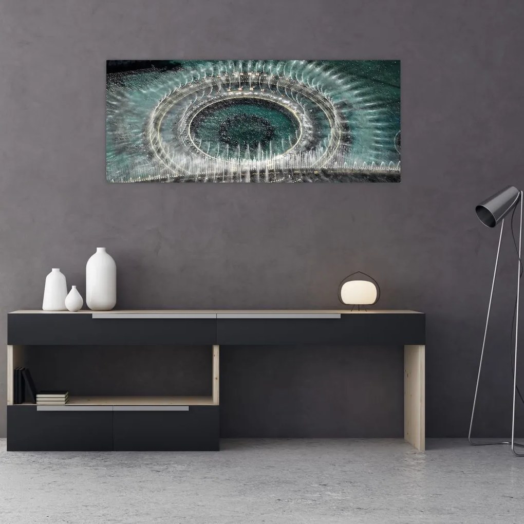 Tablou cu fântănă arteziană (120x50 cm)