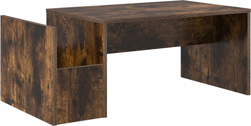 vidaXL Masă de cafea Stejar fumuriu 90 x 45 x 35 cm Lemn compozit