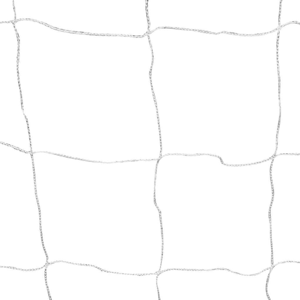 Poarta de fotbal cu plasa alb 182x61x122 cm otel 1