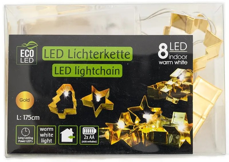 Lant luminos LED CHRISTMAS TREE 140 cm cupru