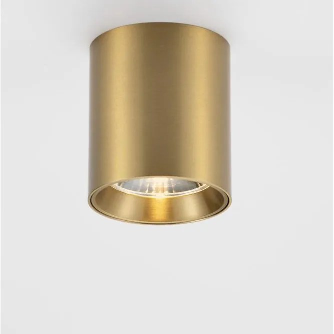Spot aplicat LED design tehnic IRIS auriu mat