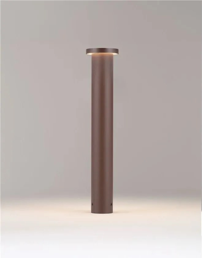 Stalp de exterior LED 2700K, IP65 BAST H-45cm corten