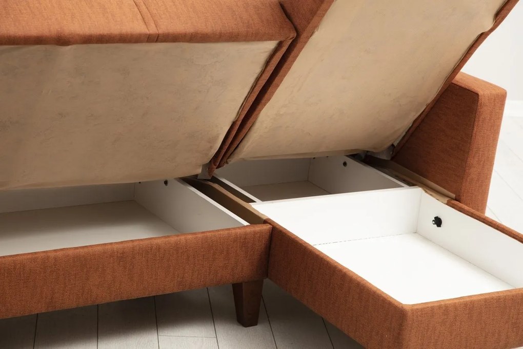 Canapea extensibilă de colț Polya - Tile Red