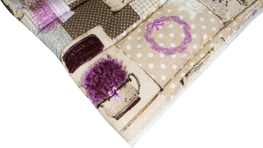 Pilota Alcam Lavanda microfibra matlasata 250gr/mp, 180x200 cm