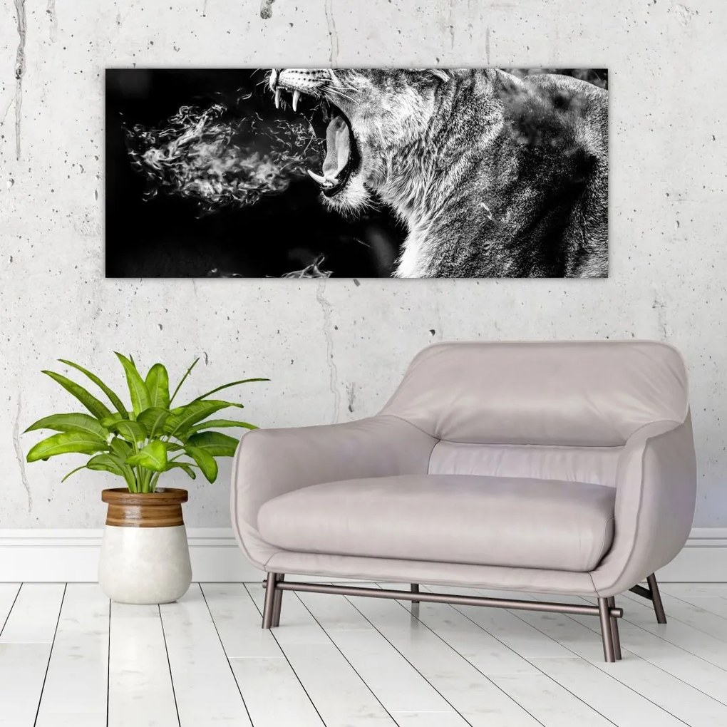 Tablou - Portretul unei leoaice (120x50 cm)