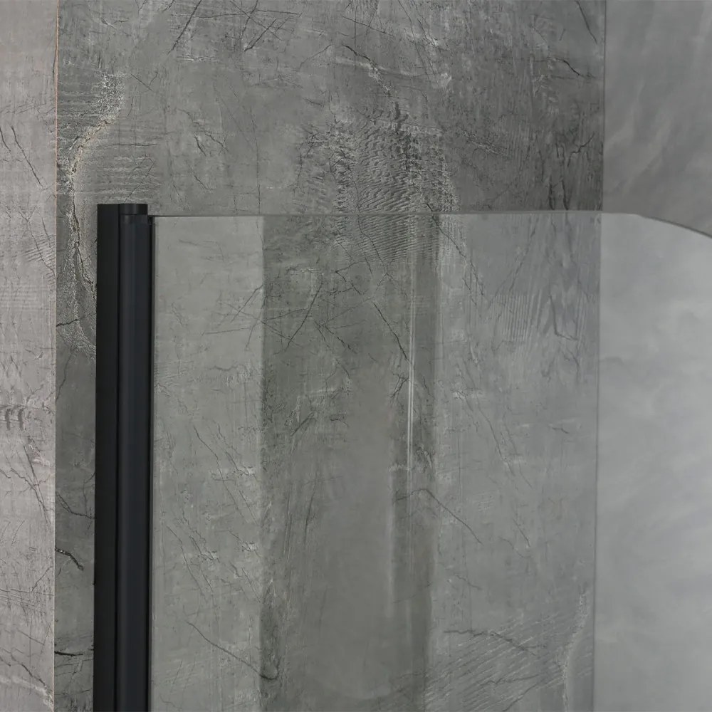 Paravan de baie Eva 70x140 cm Negru