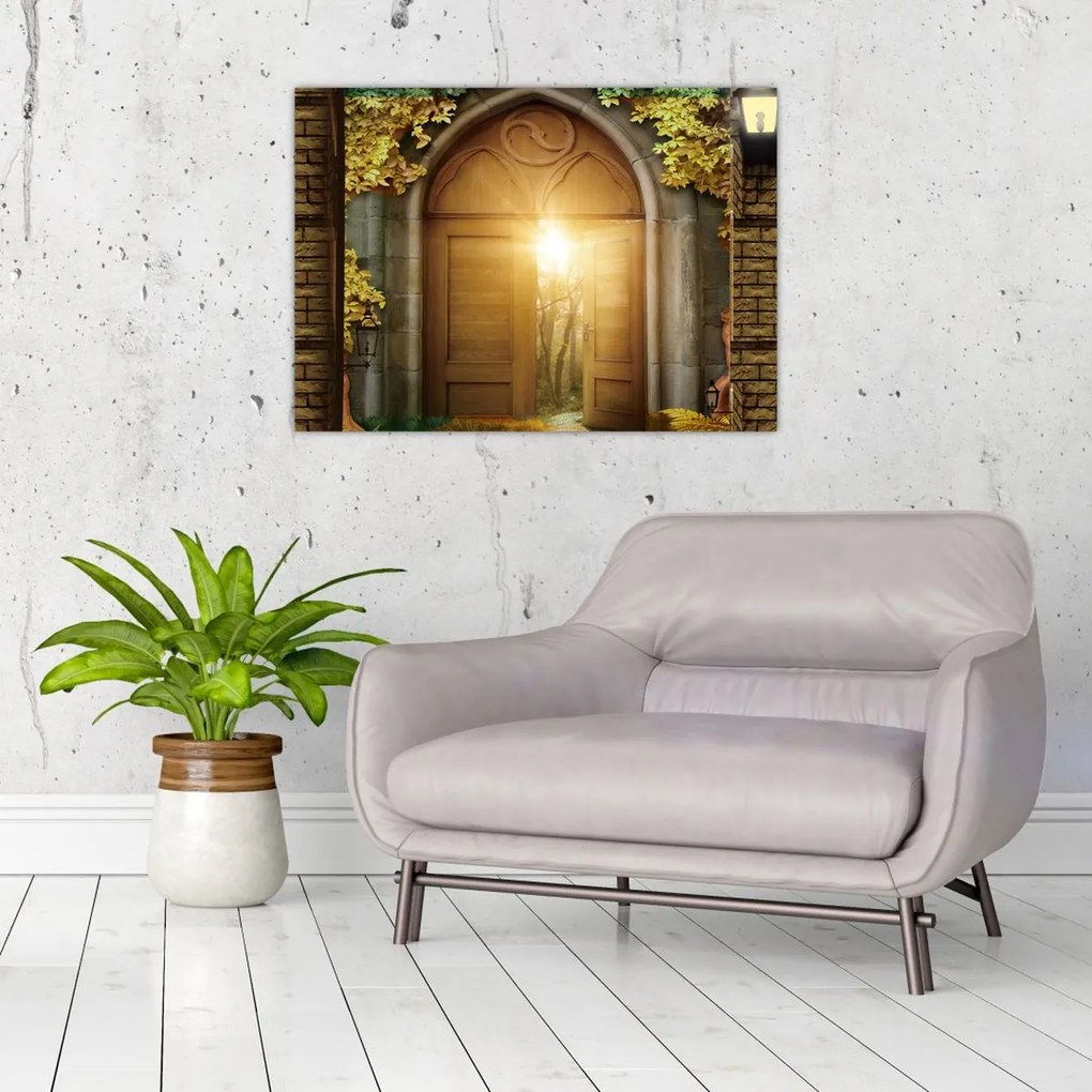 Tablou - Poarta din pădure (70x50 cm)
