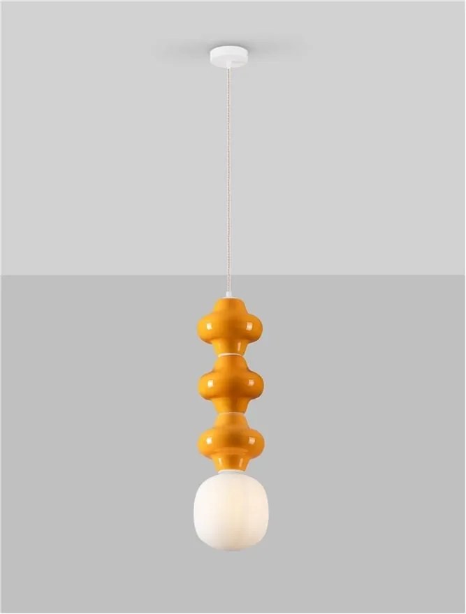 Pendul ceramic design modern CHIC portocaliu