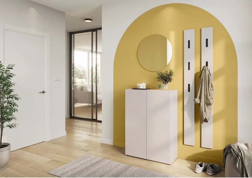 Dulap crem cu aspect de lemn de stejar 74x105x33 cm Alviano – Germania