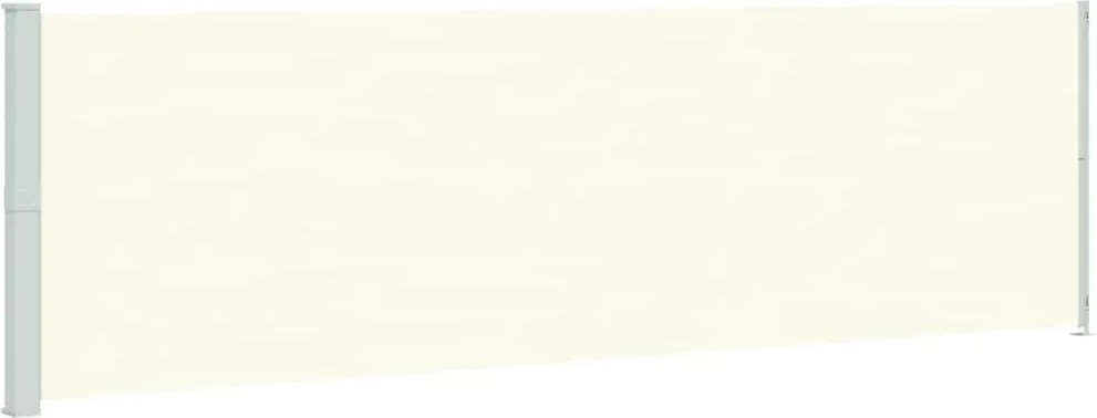 vidaXL Copertină laterală retractabilă de terasă, crem, 180x600 cm