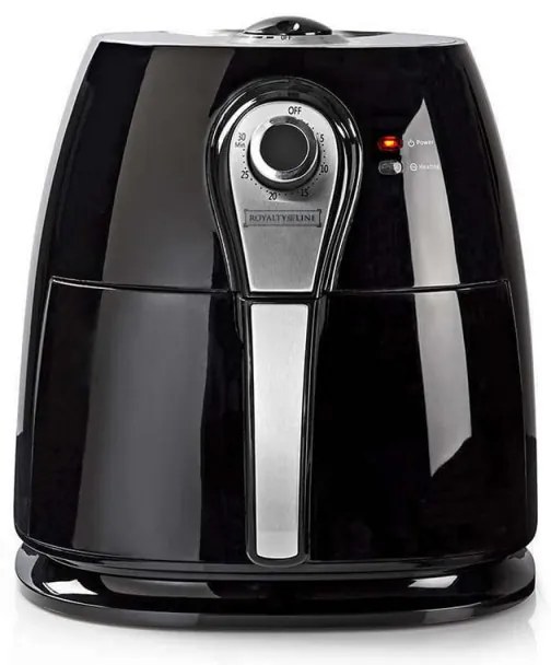 Resigilat: Friteuza cu aer cald Royalty Line RL-AF3.1, 1400W, 3 L, 5 portii, Negru
