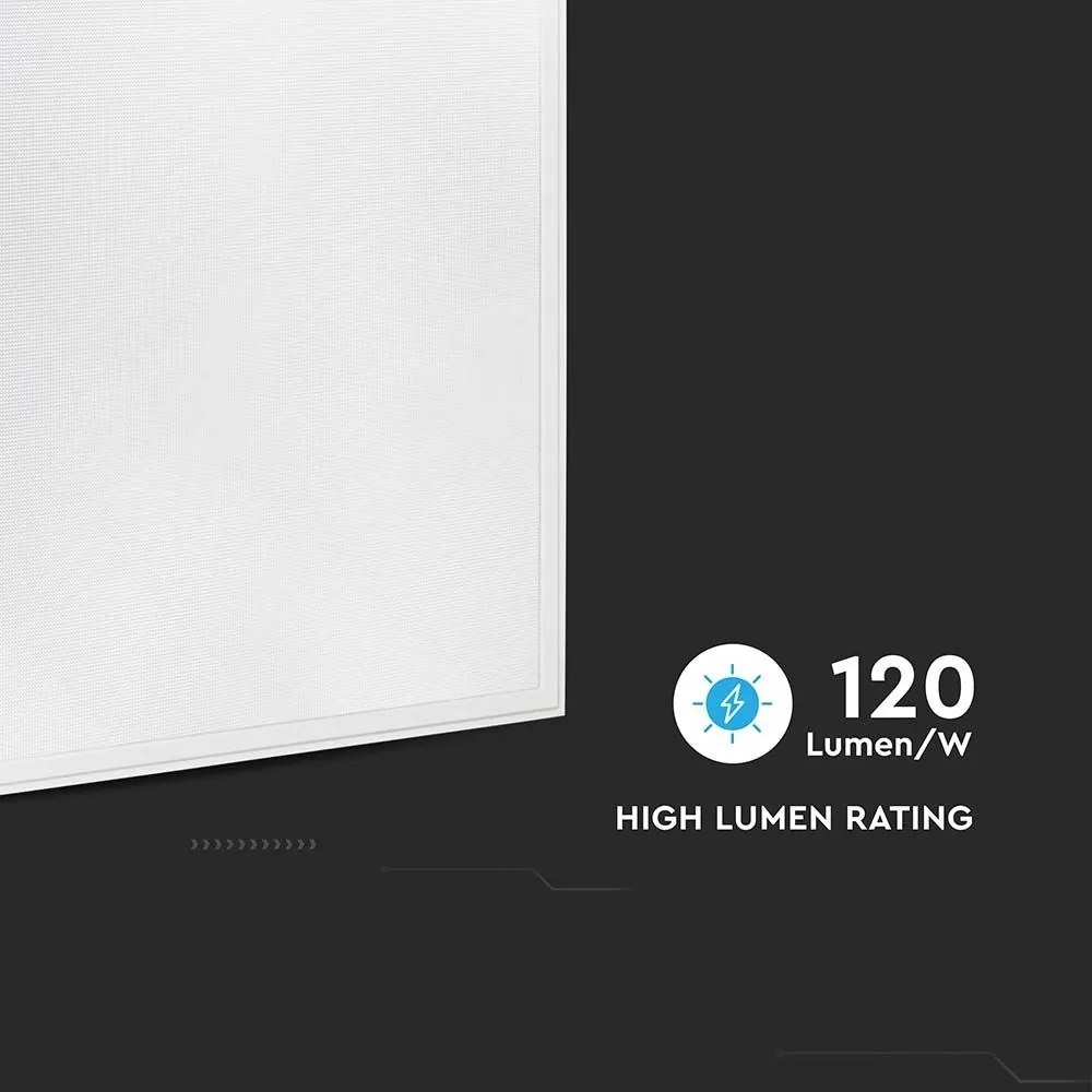 Panou LED incastrat V-TAC, 595x595mm, 40W, 4950 lm, lumina rece, alb, IP20
