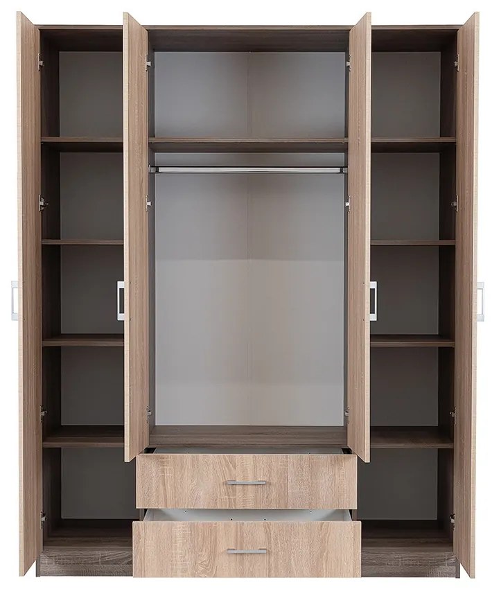 Dulap Miami 160x205 cm stejar Sonoma-stejar York