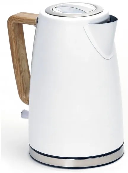 Fierbător de apă 1,7 l 2400W/230V oțel inoxidabil/alb