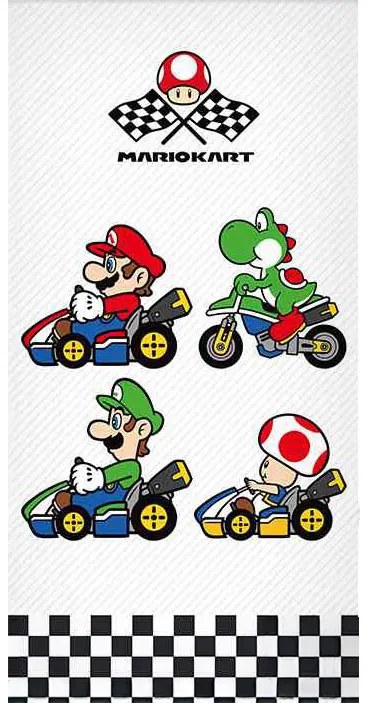 Super Mario Grand Prix prosop de baie, prosop de plajă 70x140cm