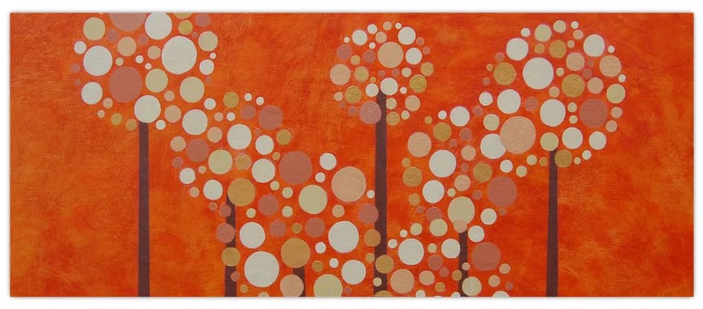 Tablou - Pădurea portocalie (120x50 cm)