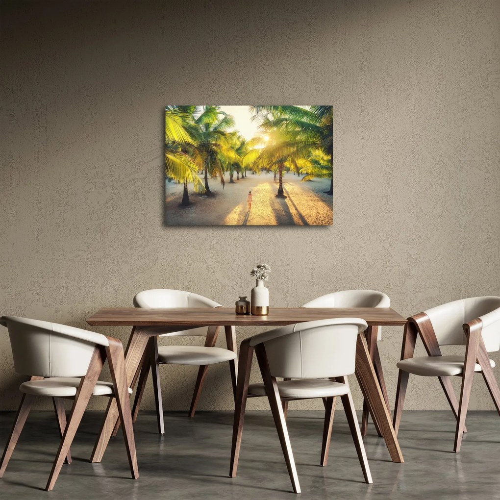 Tablou - Femeie între palmieri (70x50 cm)