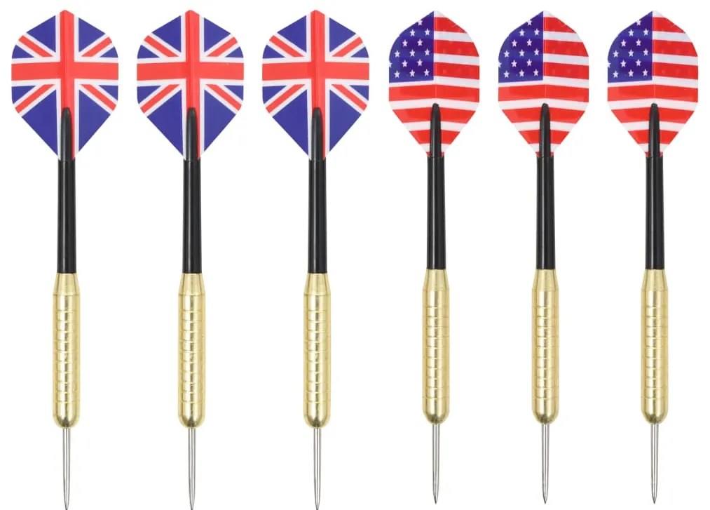 Placa de darts profesionala cu 6 sageti, sisal