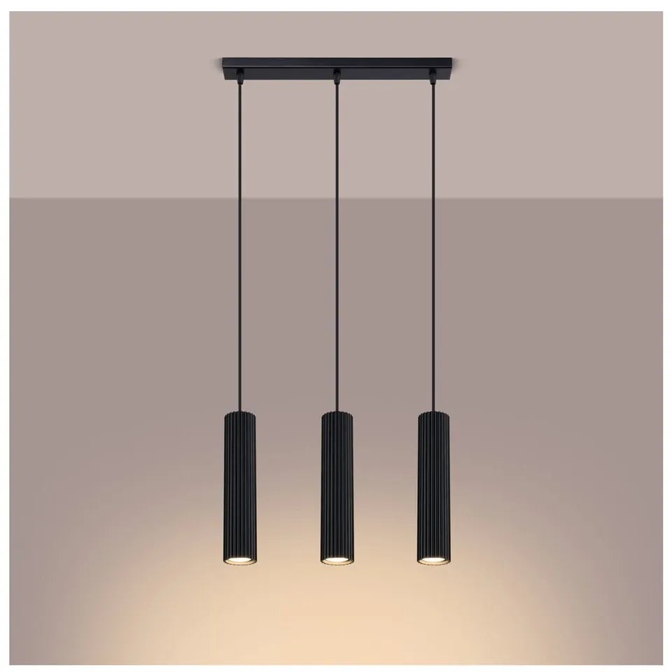 Lustră neagră Gleam – Sollux