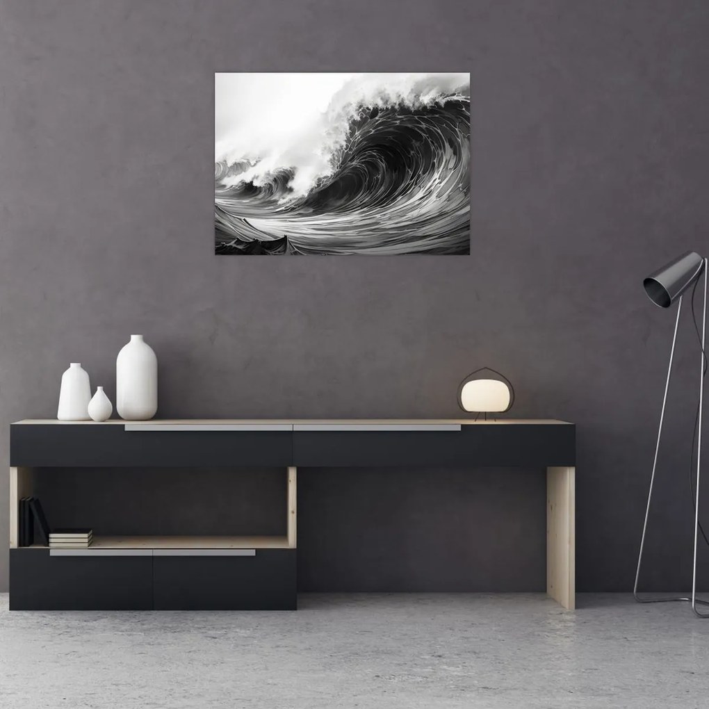Tablou - Pictura valurilor (70x50 cm)
