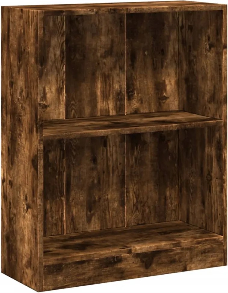 vidaXL Bibliotecă, stejar fumuriu, 60x24x76 cm, lemn prelucrat