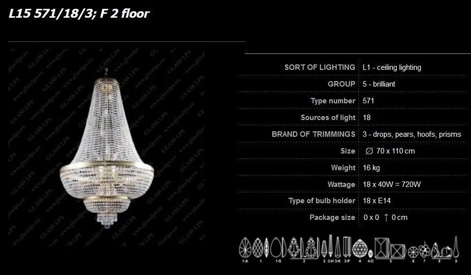 Lustra Imperial cristal Bohemia diametru 120cm
