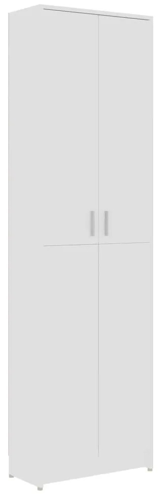 Sifonier de hol, alb, 55 x 25 x 189 cm, PAL