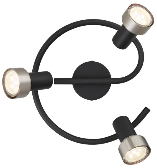 Spot Globo 57917-3N MASON 3xGU10/25W/230V negru/auriu