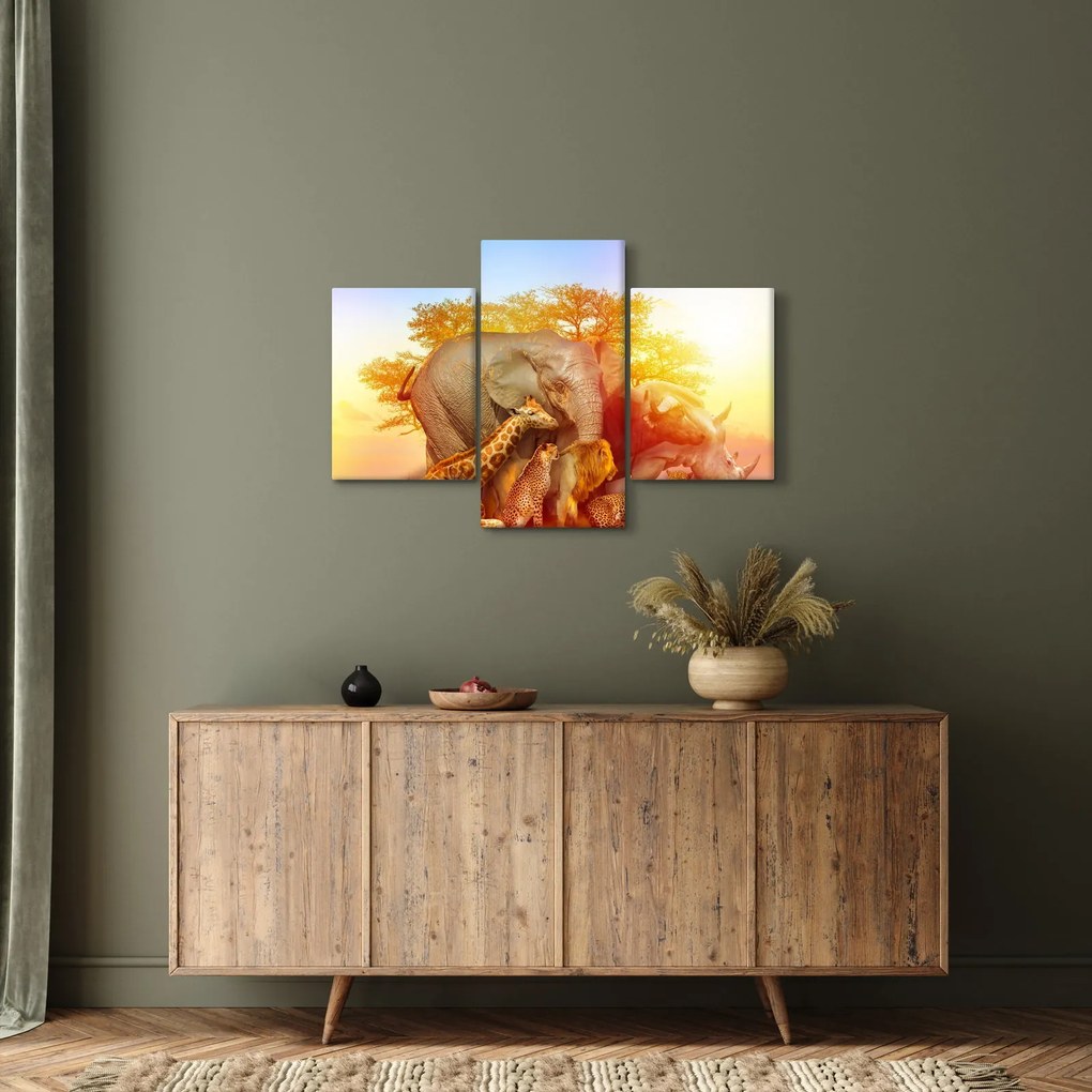 Tablou - Animale africane (90x60 cm)