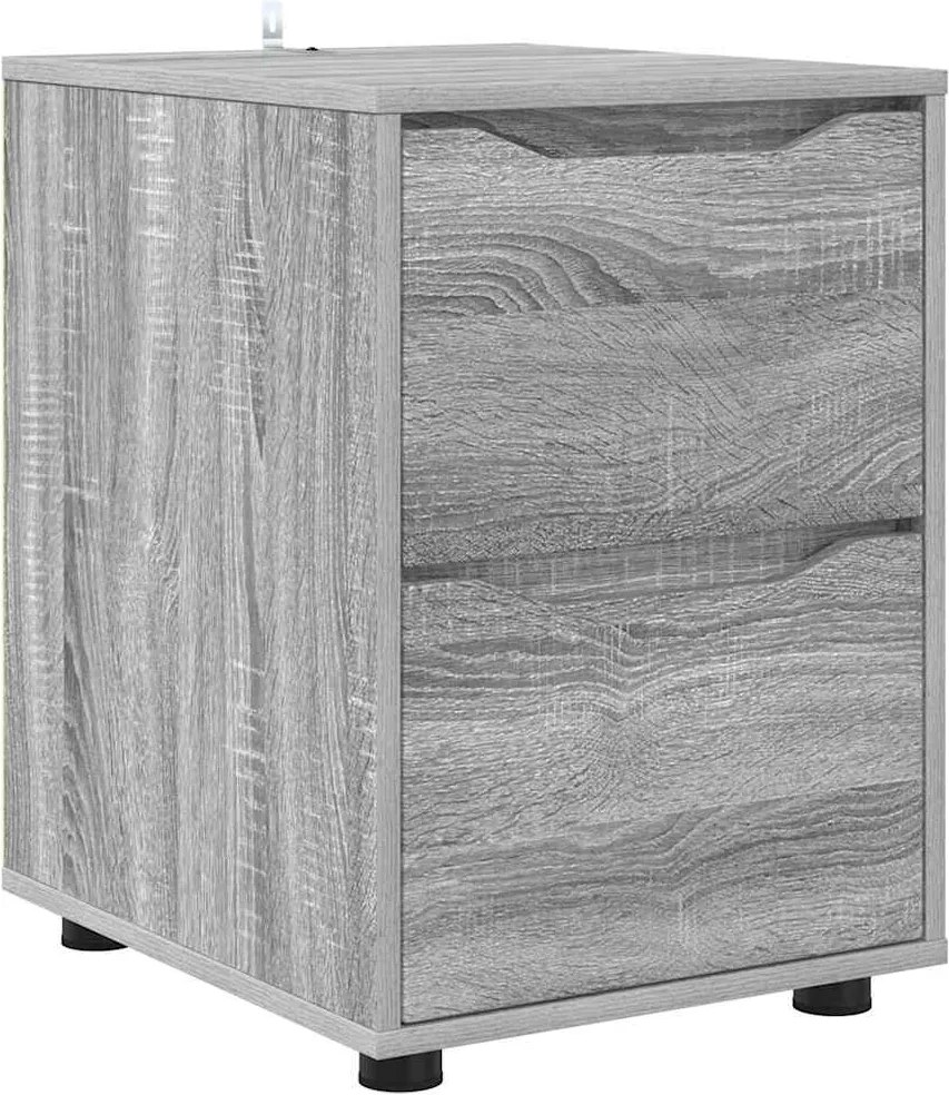 vidaXL Dulap de depozitare Gri Sonoma 40 x 48 x 57 cm Lemn compozit