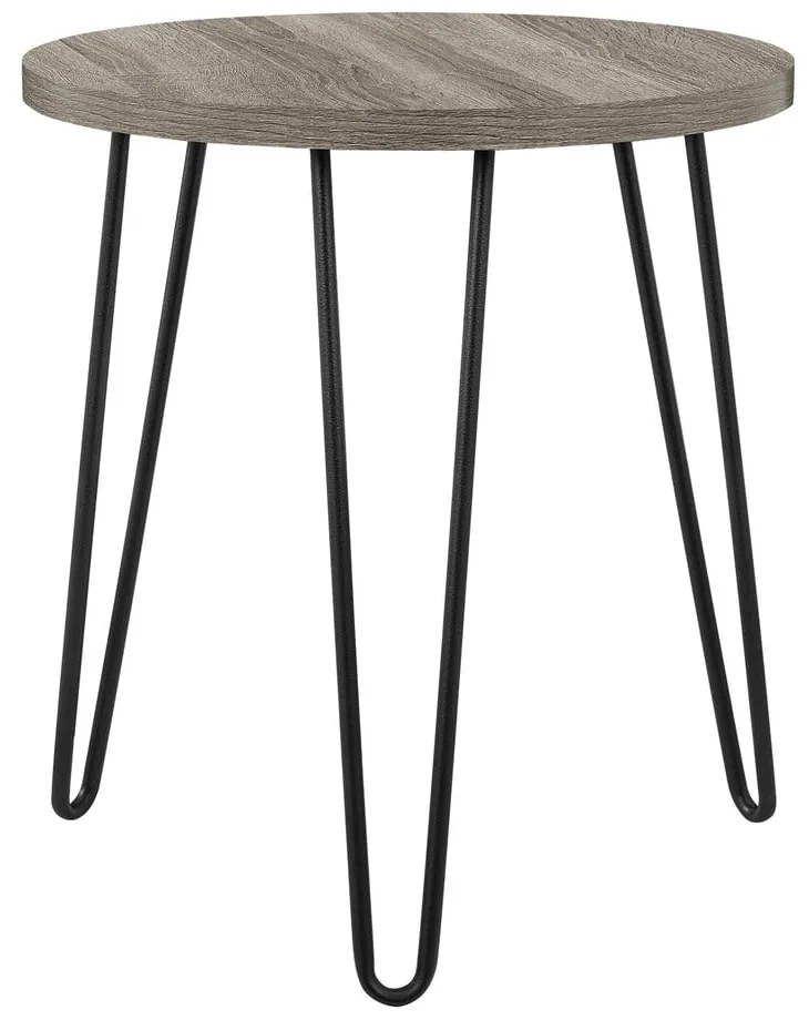 Măsuță auxiliară Støraa Owen, ø 50 cm, maro-gri