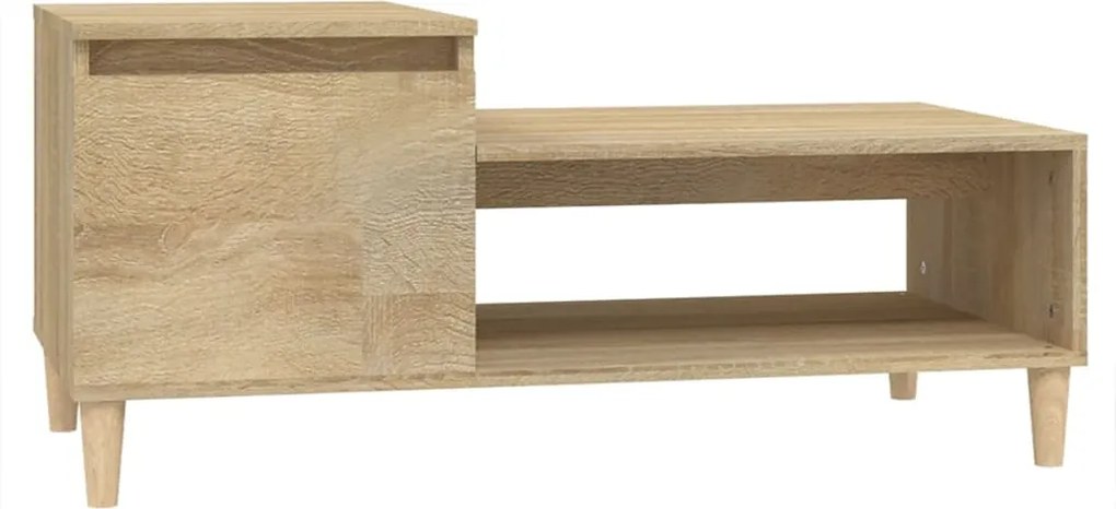 vidaXL Măsuță de cafea, stejar sonoma, 100x50x45 cm, lemn prelucrat