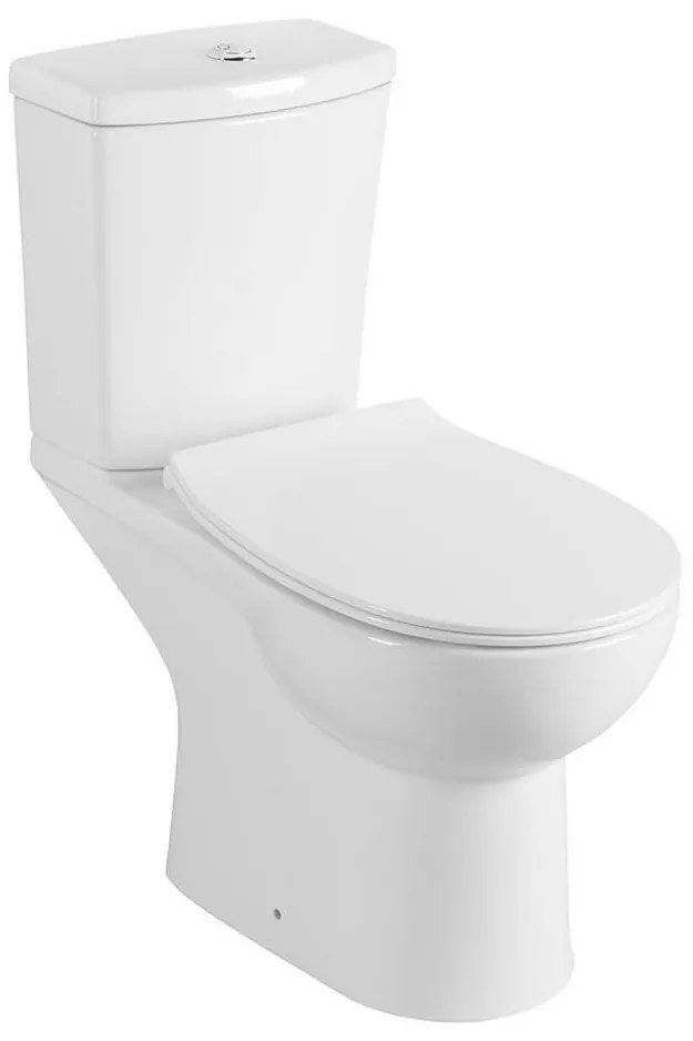 Sapho - vas WC combinat cu evacuare pe spate, ceramică, alb