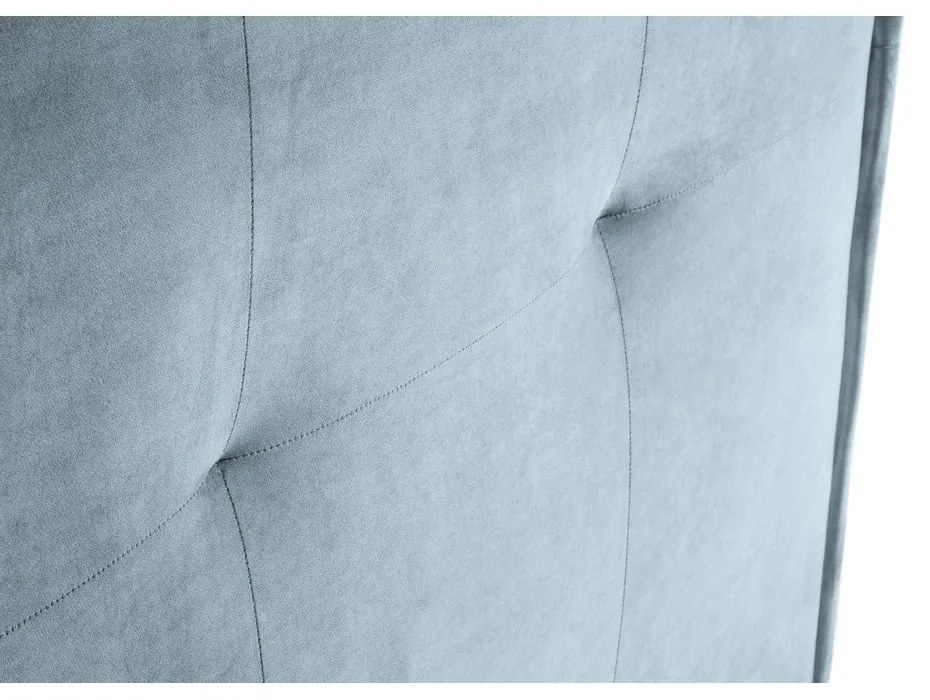 Tăblie de pat albastru-deschis 180x120 cm Monica – Milo Casa