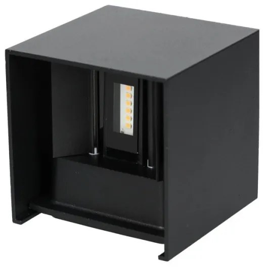 Aplică LED de exterior QUERK 2xLED/3W/230V 3000K IP54 negru