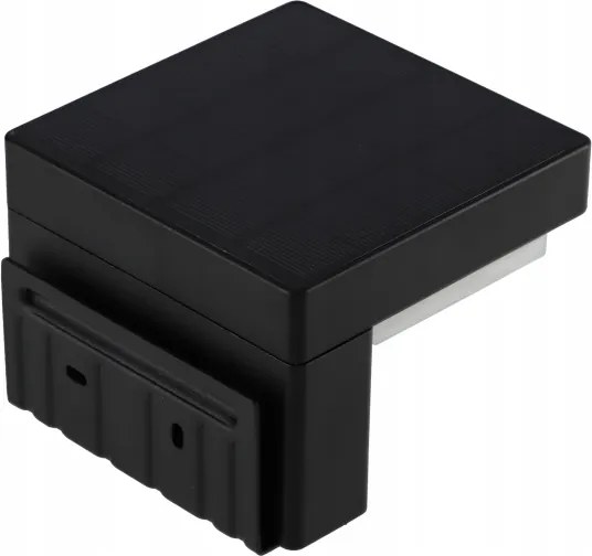 Aplica solară de perete LED cu senzor, 5W, 3,7V, 2000 mAh, IP44, neagră