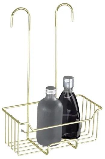 WENKO 25937100 - Coș de duș MILO 25x36 cm, inox/auriu/transparent