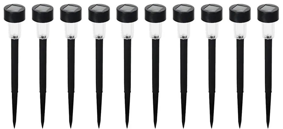 SET 10x lampă LED solară LED/0,06W/1,2V 6000K IP44 40 mAh